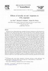 Research paper thumbnail of Effects of novelty on rats’ responses to CO2 exposure