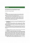 Research paper thumbnail of Ismini Kriari and Alessia Valongo - International Issues Regarding Surrogacy