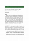 Research paper thumbnail of Valeria Corriero - The Social-Environmental Function of Property and the EU 'Polluter Pays' Principle: The Compatibility between Italian and European Law