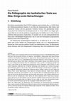 Research paper thumbnail of (2016) „Die Paläographie der lexikalischen Texte aus Ebla: einige erste Betrachtungen“. In: Balke/Tsouparopoulou (Hgg.): „Materiality of Writing in Early Mesopotamia“, Material Text Cultures 13, Heidelberg.