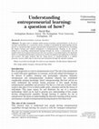 Understanding entrepreneurial learning: a question of how? Cover Page