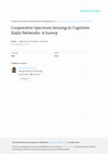 Research paper thumbnail of Cooperative spectrum sensing in cognitive radio, part I: Two user networks