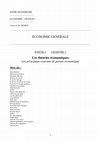 ECONOMIE -GESTION Les théories économiques Les principaux courants de pensée économique Mots clés Cover Page