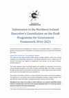 Research paper thumbnail of Submission to the Northern Ireland Executive's Consultation on the Draft Programme for Government Framework 2016-2021 About The Centre for Cross Border Studies