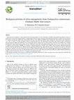 Research paper thumbnail of Biological activities of silver nanoparticles from Nothapodytes nimmoniana (Graham) Mabb. fruit extracts