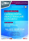 Uluslararası Çağdaş Eğitim Araştırmaları Tam Metin Kitap Proceedings of International Contemporary Educational Research Congress 2016 Muğla.pdf Cover Page