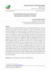 Research paper thumbnail of EXAMINATION OF SOCIAL SKILLS OF PRE-SCHOOL CHILDREN IN TURKEY