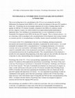 Research paper thumbnail of Psychological contributions to sustainable development