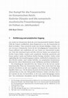 Der Kampf Für Frauenrechte im Osmanischen Reich: Kadınlar Dünyası und die osmanisch-muslimische Frauenbewegung im frühen 20. Jahrhundert.  Cover Page