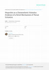 Ibuprofen as a Chemesthetic Stimulus: Evidence of a Novel Mechanism of Throat Irritation Cover Page