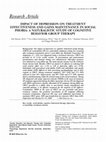 Impact of depression on treatment effectiveness and gains maintenance in social phobia: a naturalistic study of cognitive behavior group therapy Cover Page