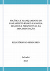 Política e Planejamento do Saneamento Básico na Bahia: Desafios e Perspectivas da Implementação Cover Page