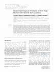 Research paper thumbnail of Bioarchaeological Analysis of Iron Age Human Skeletons from Zambia