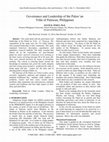 Research paper thumbnail of Governance and Leadership of the Palaw'an Tribe of Palawan, Philippines