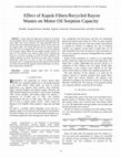 Research paper thumbnail of Kapok Recycled Rayon - Motor Oil