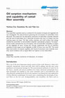 Research paper thumbnail of Oil sorption mechanism and capability of cattail fiber assembly