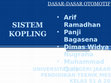 Research paper thumbnail of PRESENTASI SISTEM KOPLING, BAHAN AJAR DASAR-DASAR OTOMOTIF.pptx