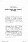 Research paper thumbnail of BÉNÉDICTE SÈRE Histoire des émotions : l'heure des synthèses Notes critiques