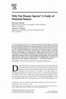 Research paper thumbnail of Why Not Donate Sperm? A Study of Potential Donors