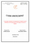 Code Switching Research Cover Page