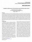 Research paper thumbnail of A Numerical Investigation of Non-Evaporating and Evaporating Diesel Sprays