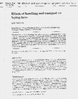 Research paper thumbnail of Effects of handling and transport on laying hens.