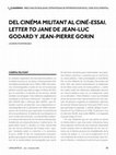 Research paper thumbnail of N. 22 / DEL CINÉMA MILITANT AL CINÉ-ESSAI. LETTER TO JANE DE JEAN-LUC GODARD Y JEAN-PIERRE GORIN / Lourdes Monterrubio Ibáñez