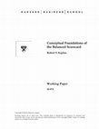 Research paper thumbnail of Conceptual Foundations of the Balanced Scorecard