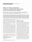 Health Care Workers and Researchers Traveling to Developing‐World Clinical Settings: Disease Transmission Risk and Mitigation Cover Page