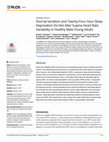 Research paper thumbnail of Diurnal Variation and Twenty-Four Hour Sleep Deprivation Do Not Alter Supine Heart Rate Variability in Healthy Male Young Adults