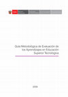 Guía metodológica de evaluación de los aprendizajes. Cover Page