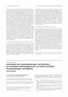 Research paper thumbnail of Information der Leistungserbringer und Patienten im rechtlichen Handlungsrahmen von G-BA und IQWiG: Voraussetzungen und Haftung