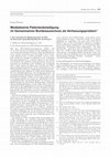 Research paper thumbnail of Mediatisierte Patientenbeteiligung im Gemeinsamen Bundesausschuss als Verfassungsproblem