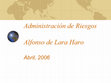 Administración de Riesgos Cover Page