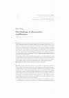 Research paper thumbnail of The Challenge of "Posteriority" and Pluralism