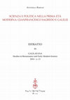 Research paper thumbnail of Scienza e politica nella prima età moderna: Gianfrancesco Sagredo e Galilei, "Galilaeana", 13 (2016), pp. 163-180.