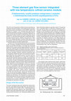 Research paper thumbnail of Three element gas flow sensor integrated with low temperature cofired ceramic module