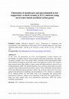 Research paper thumbnail of Fabrication of membranes and microchannels in low-temperature co-fired ceramic (LTCC) substrate using novel water-based sacrificial carbon pastes