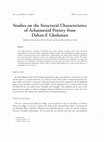 Research paper thumbnail of Zehbari et al._2015_Studies on the structural characteristics of Achaemenid pottery from Dahan-e Gholaman