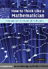 How+to+think+like+a+mathematician Cover Page