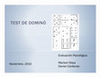 TEST DE DOMINÓ Cover Page