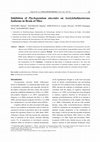 Research paper thumbnail of Inhibition of Ptychopetalum olacoides on Acetylcholinesterase Isoforms in Brain of Mice