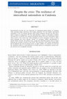 D. Conversi and S. Jeram (2017), Despite the Crisis: The Resilience of Intercultural Nationalism in Catalonia, International Migration, vol. 55, no.2. Cover Page