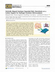 Research paper thumbnail of Vertically Aligned Interlayer Expanded MoS 2 Nanosheets on a Carbon Support for Hydrogen Evolution Electrocatalysis