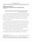 Research paper thumbnail of Beginning the World Again: Social movements and the challenge of constitutional change