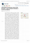 Research paper thumbnail of Liberdade de Imprensa versus Vida Privada: o caso Cristiano Ronaldo e Correio da Manhã @ urbi.ubi.pt.pdf