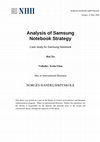 Analysis of Samsung Notebook Strategy Case study for Samsung Notebook Cover Page