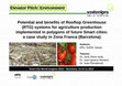 Research paper thumbnail of Potential and benefits of Rooftop Greenhouse (RTG) systems for agriculture production implemented in polygons of future Smart cities: a case study in Zona Franca (Barcelona)