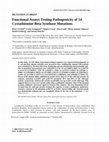 Functional assays testing pathogenicity of 14 cystathionine-beta synthase mutations Cover Page