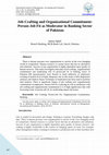 Research paper thumbnail of Job-Crafting and Organizational Commitment: Person-Job Fit as Moderator in Banking Sector of Pakistan